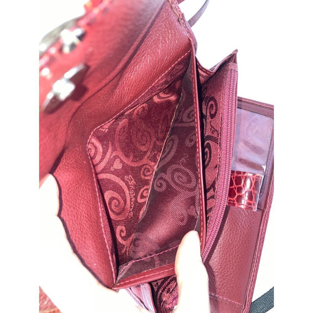 BRIGHTON SMALL PEBBLED LEATHER EMBOSSED ANIMAL CROSSBODY BAG - Picture 13 of 16